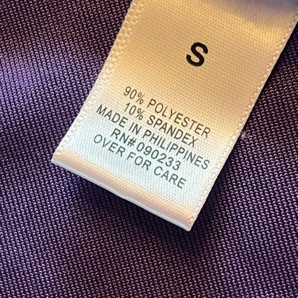 Nollie Juniors Crushed Velvet Dress color purple pull on style size small - Picture 11 of 11